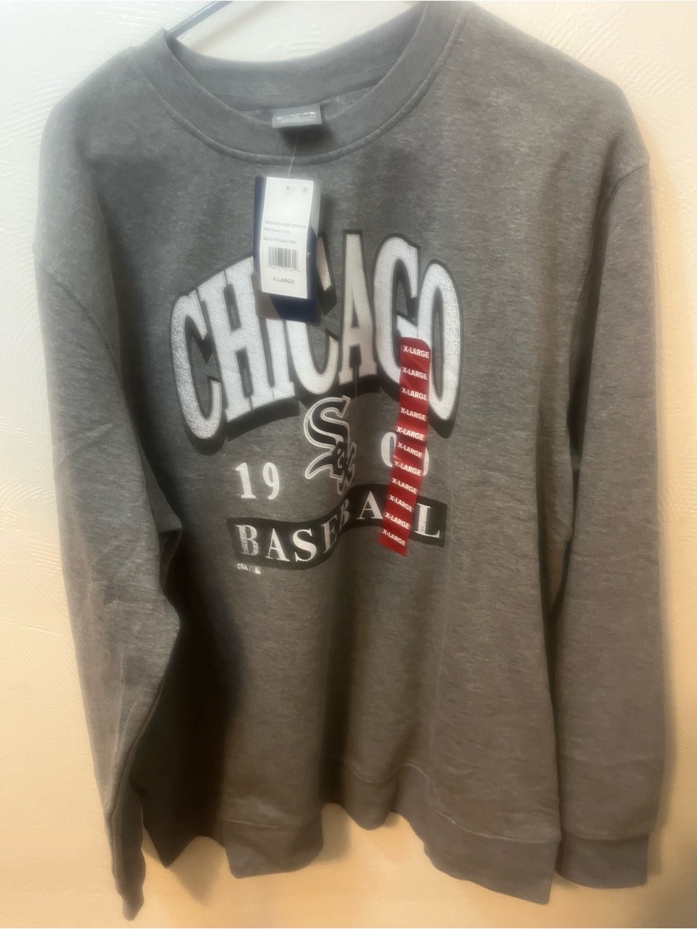 Chicago Baseball Graphic Crewneck Sweatshirt - Gray